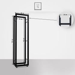 Range-bûches Keri V2 25x40x150 noir