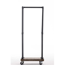 Carrello Portalegna in Metallo per Camino FORKS nero