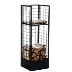 Portalegna da caminetto Forrest nero