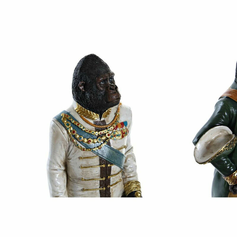 Figurine Décorative DKD Home Decor Résine Gorille (15.5 x 13.5 x 40.5 cm) (2 pcs)