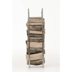 Portalegna KERI in robusto acciaio inossidabile 25x60x100 cm