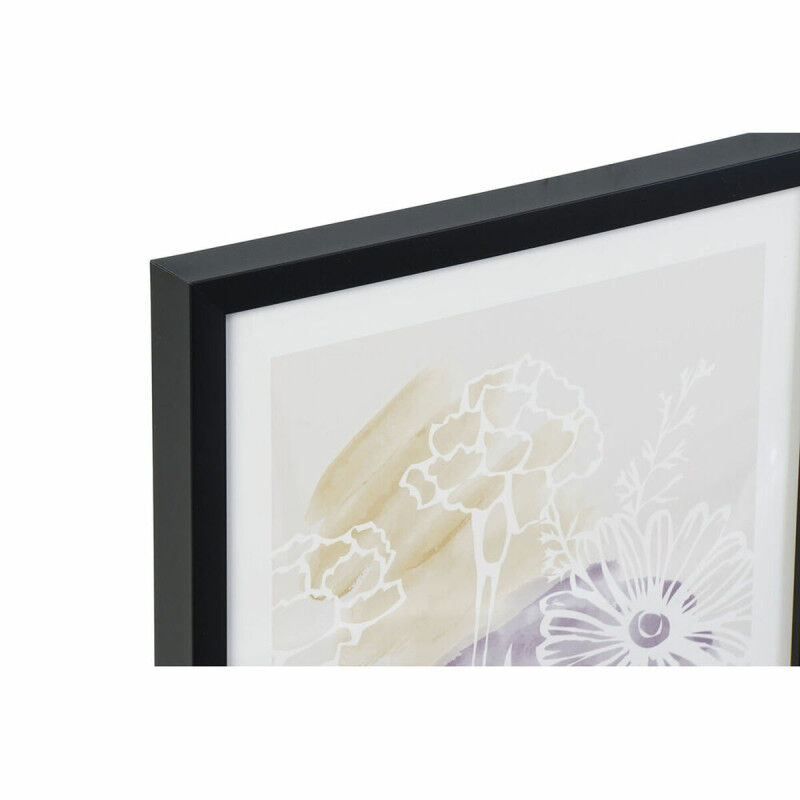 Cadre DKD Home Decor Fleurs (30 x 3 x 40 cm)