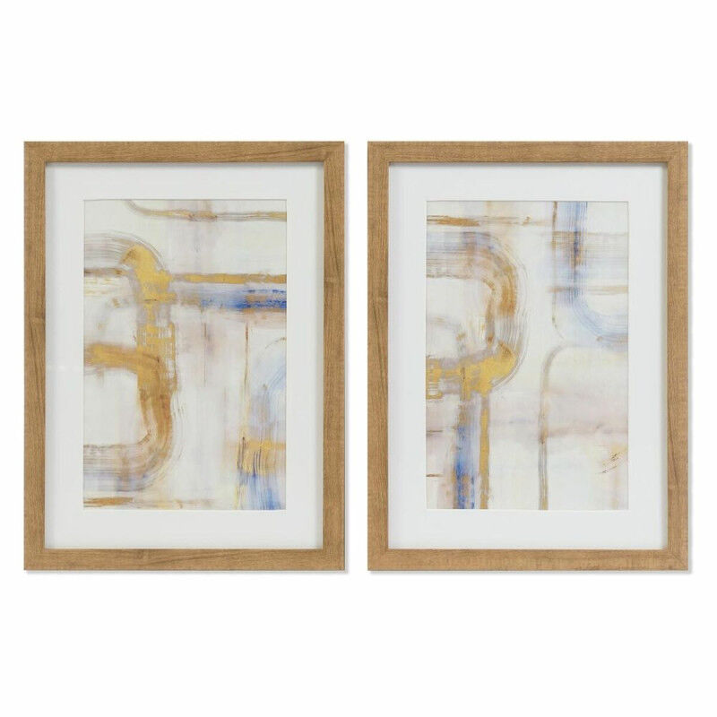 Cadre DKD Home Decor Abstrait (30 x 3 x 40 cm) (2 Unités)
