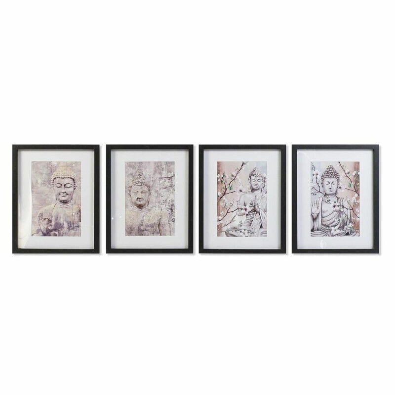 Cadre DKD Home Decor Buda Oriental (35 x 2,5 x 45 cm) (35 x 2 x 45 cm) (4 Unités)