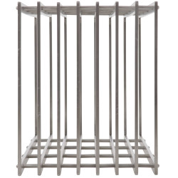 Râtelier à bûches Irving 40x50x100 en acier inoxydable