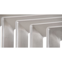 R?telier ? b?ches Irving 40x50x100 en acier inoxydable