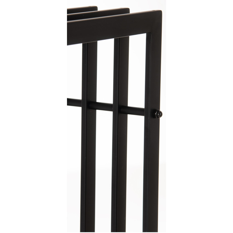 Range-bûches Irving 40x50x150 noir mat