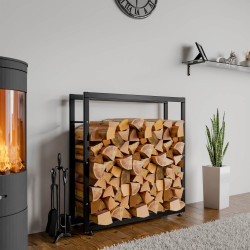 Range-bûches Keri V2 25x100x100 noir