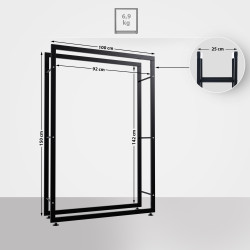 Range-bûches Keri V2 25x100x150 noir