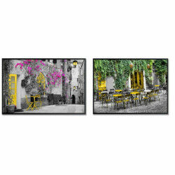 Toile DKD Home Decor Rue (2...