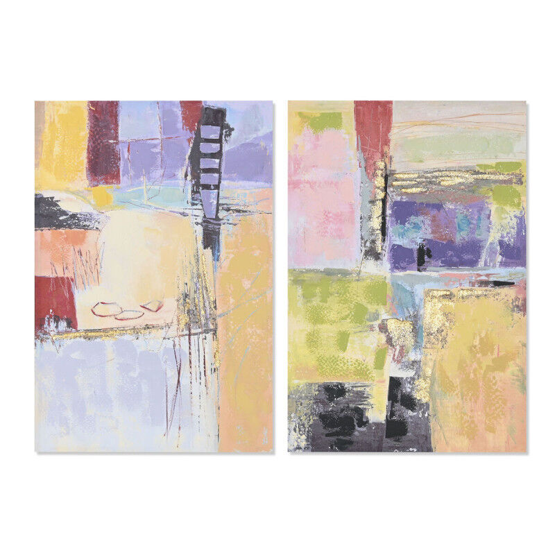 Cadre DKD Home Decor Abstrait Urbaine (60 x 3 x 90 cm) (2 Unités)