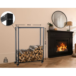 Range-b?ches Hetta 25x60x100 cm noir