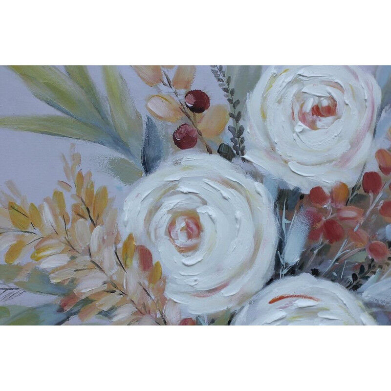 Cadre DKD Home Decor Fleurs (80 x 2,8 x 80 cm) (2 Unités)