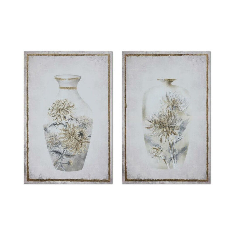 Cadre DKD Home Decor Vase (50 x 1,8 x 70 cm) (2 Unités)