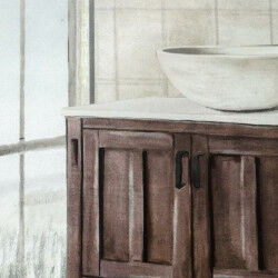 Cadre DKD Home Decor Salles de bains (2 Unités) (40 x 2 x 40 cm)