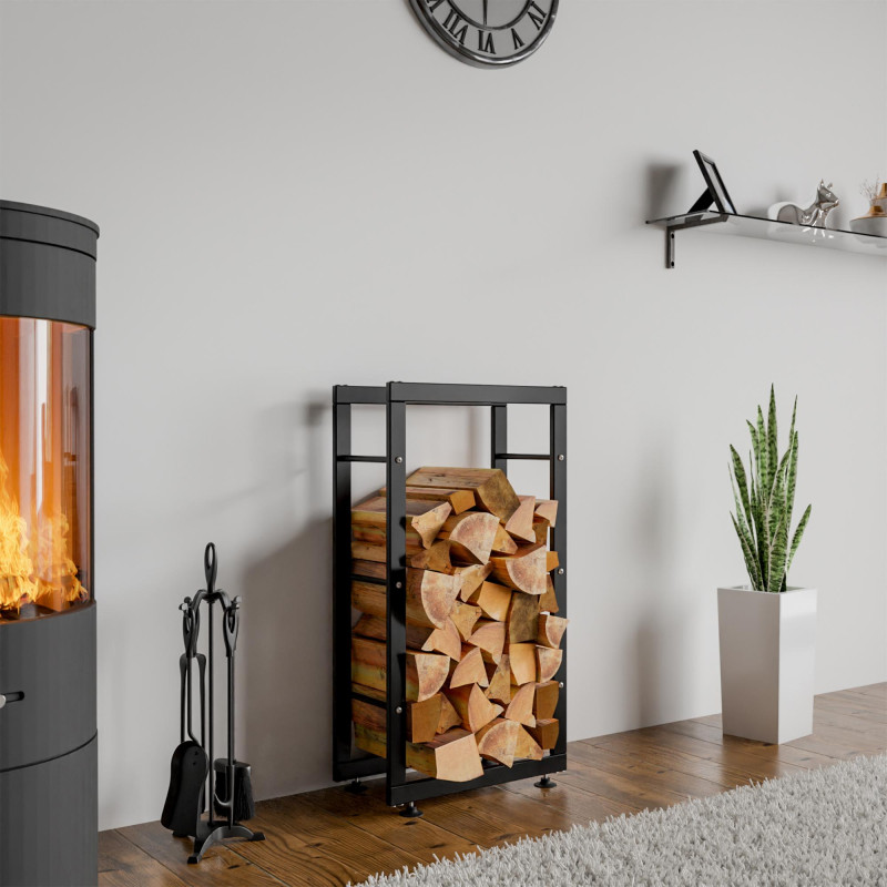 Range-bûches Keri V2 25x40x80 noir