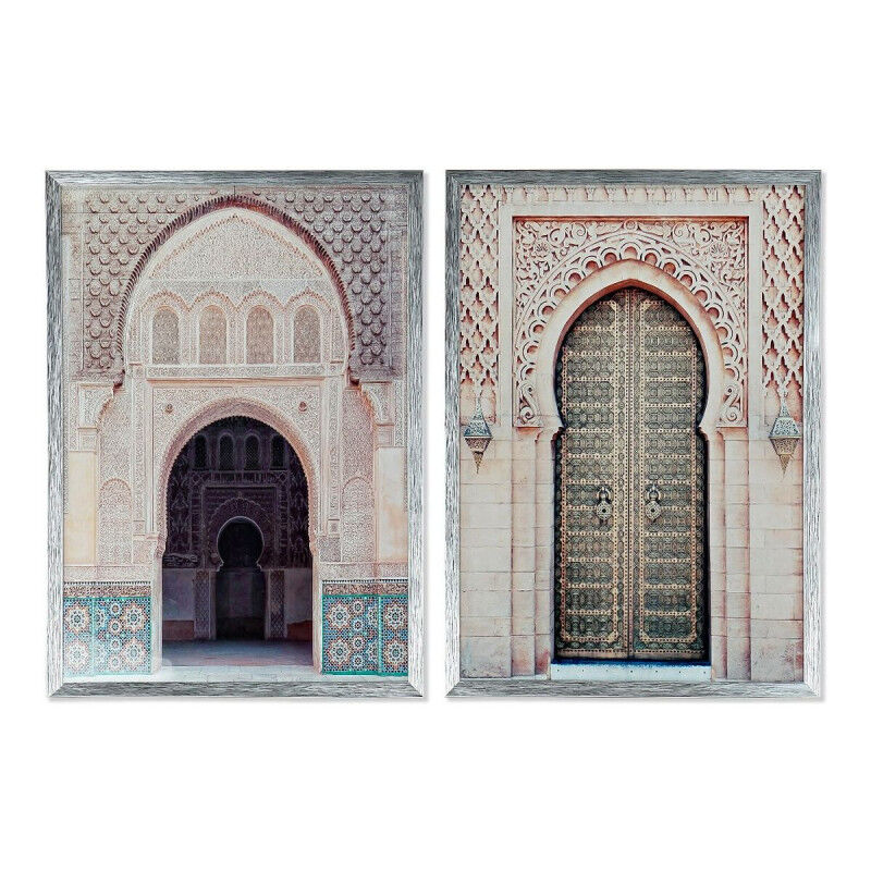 Cadre DKD Home Decor Porte (2 pcs) (50 x 3 x 70 cm)