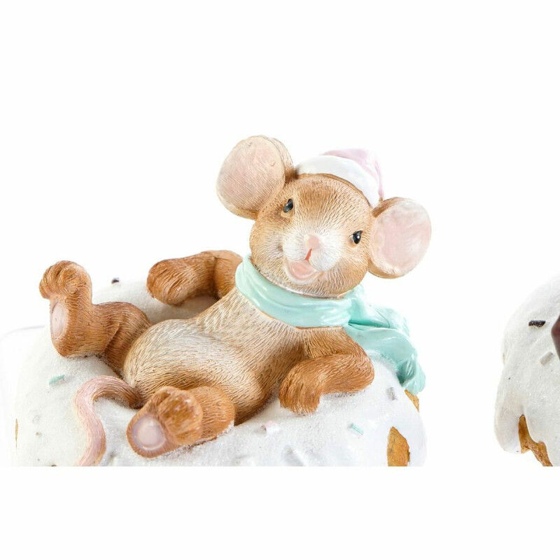 Figurine Décorative DKD Home Decor Résine Souris (2 pcs) (11.5 x 11 x 8 cm)