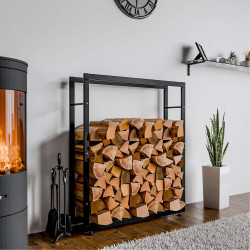 Range-bûches Keri V2 25x100x125 noir