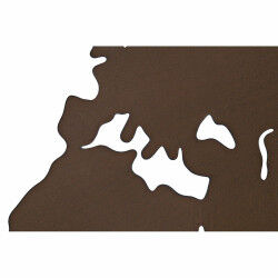 Décoration murale DKD Home Decor Métal Mappemonde (100 x 1 x 100 cm) (3 pcs)