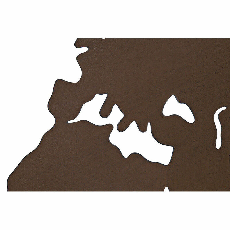 Décoration murale DKD Home Decor Métal Mappemonde (100 x 1 x 100 cm) (3 pcs)