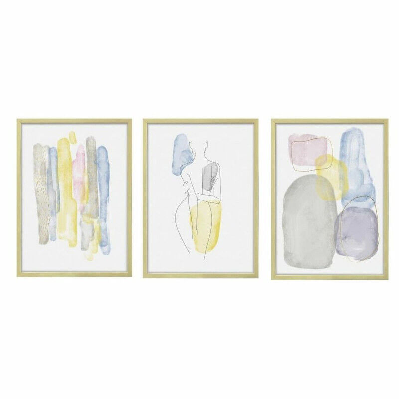 Cadre DKD Home Decor Abstrait (53 x 3 x 73 cm)