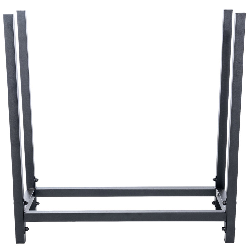 Leñero de metal Irondale rústico Negro