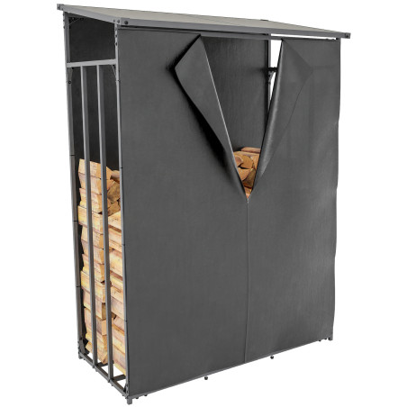 Abri ? bois + couverture Ruston Metal L anthracite