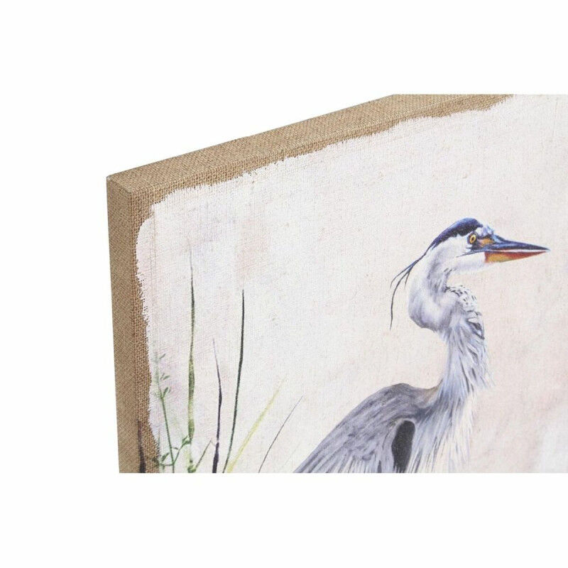 Cadre DKD Home Decor Oiseau Oriental (2 Unités) (50 x 3 x 70 cm)