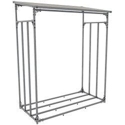 Abri à bûches Ruston Aluminium M, anthracite