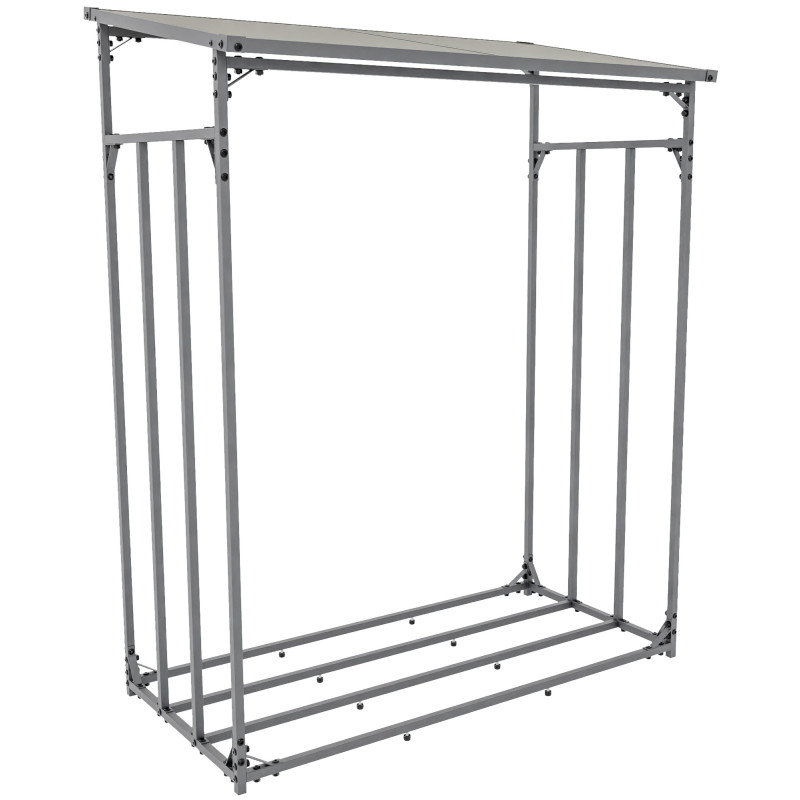 Abri à bûches Ruston Aluminium M, anthracite