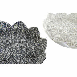 Centre de Table DKD Home Decor Gris Beige Résine Oriental (39 x 39 x 7 cm) (2 Unités)