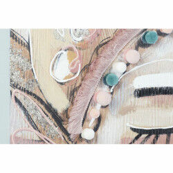 Cadre DKD Home Decor Visage Colonial (90 x 3,7 x 90 cm) (2 Unités)