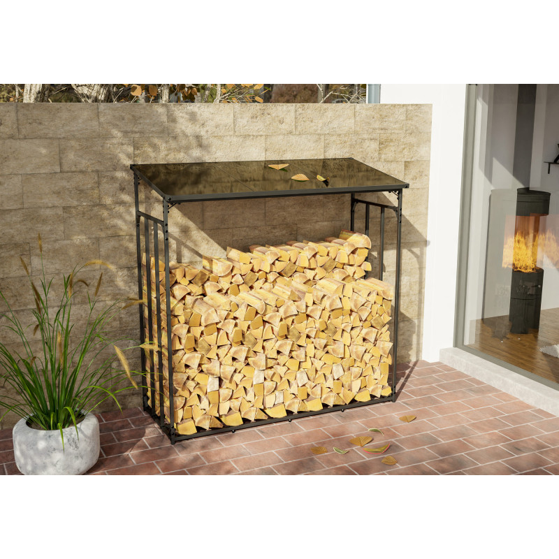 Riparo per legna da ardere Ruston Alluminio XL