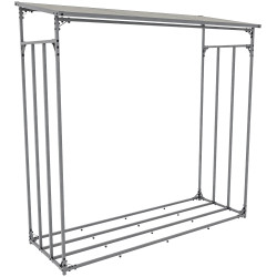 Abri à bûches en aluminium Ruston XXL, anthracite