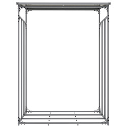 Abri à bûches + housse Ruston aluminium L anthracite