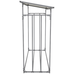 Abri à bûches + housse Ruston Aluminium XL anthracite