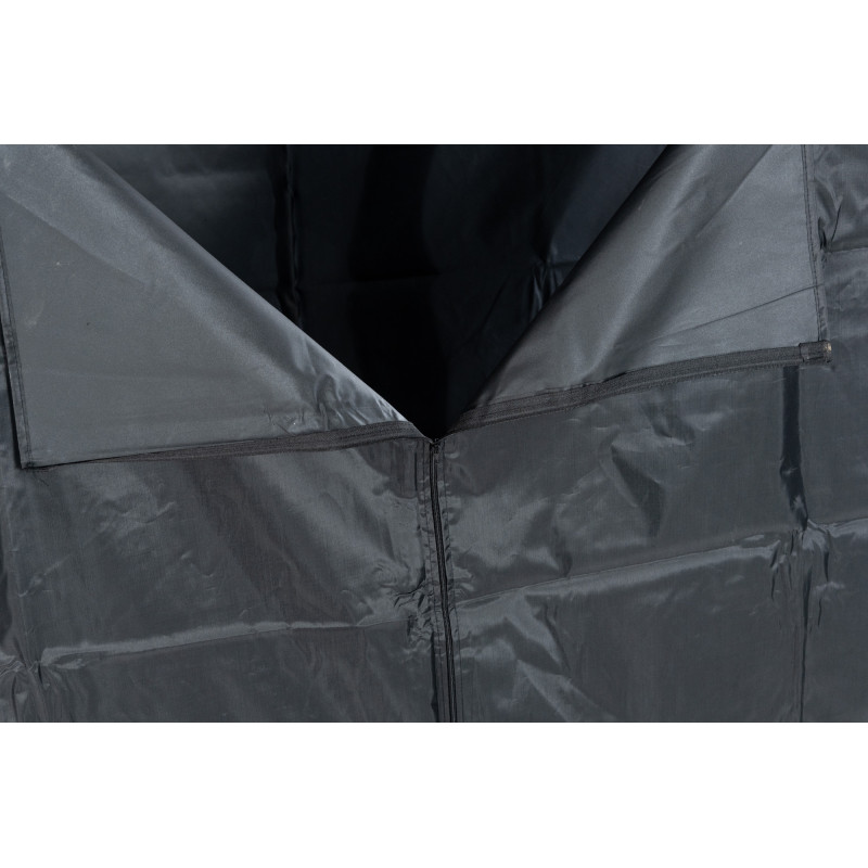 Abri à bûches + housse Ruston Aluminium XL anthracite