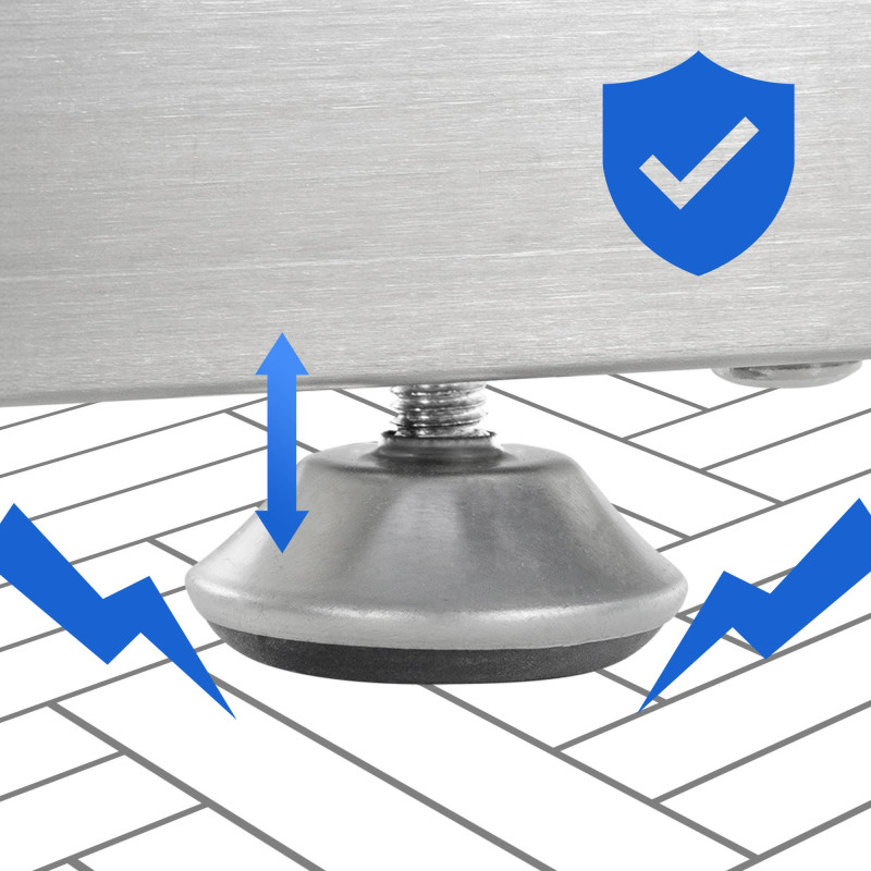 Range-b?ches Keri V2 25x100x100 cm en acier inoxydable