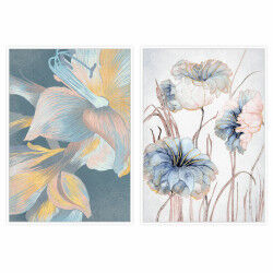 Cadre DKD Home Decor Fleurs...
