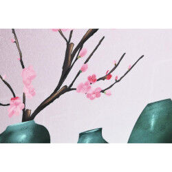 Cadre DKD Home Decor Vase Oriental (80 x 3 x 80 cm) (2 Unités)