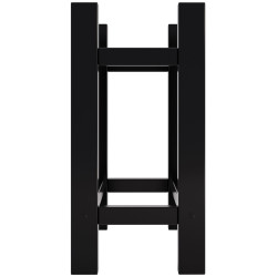 Étagère à bûches carrée Medya 30x60x60 cm noire
