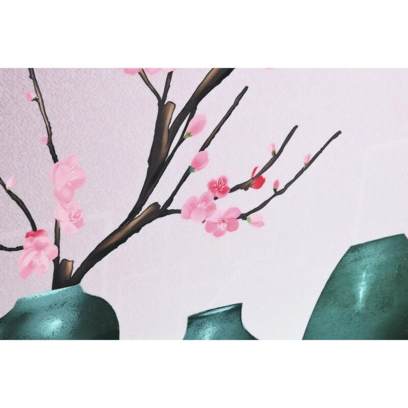 Cadre DKD Home Decor Vase Oriental (80 x 3 x 80 cm) (2 Unités)