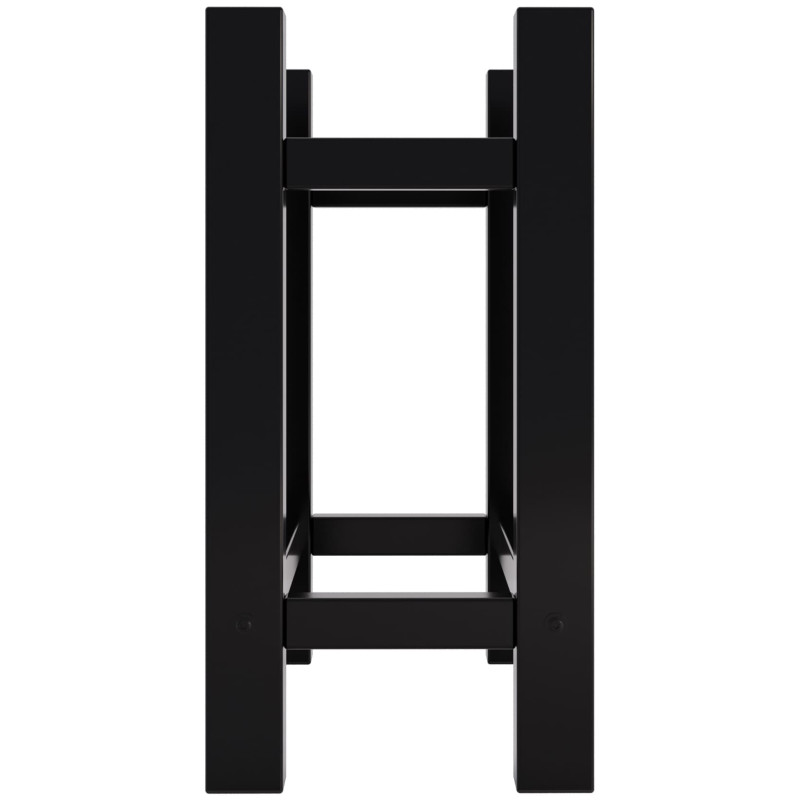 Étagère à bûches carrée Medya 30x60x60 cm noire