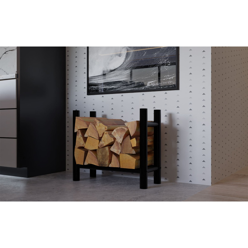 R?telier ? b?ches rond Medya 30x60x60 cm noir