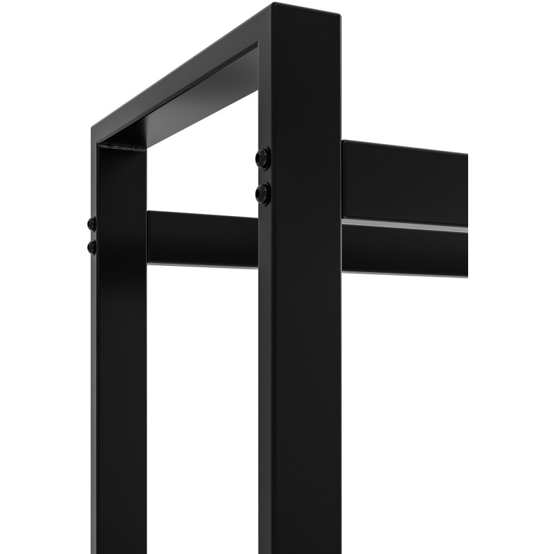 Soporte para leña Morson Negro,25x50x150