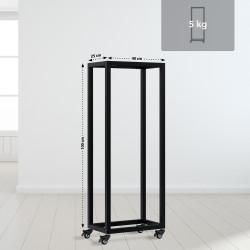 Range-b?ches Hilta 25x40x100 cm noir