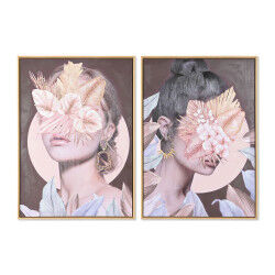 Cadre DKD Home Decor Fleurs...