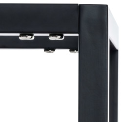 Range-bûches Hilta 25x60x100 cm noir