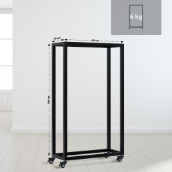 Range-b?ches Hilta 25x60x100 cm noir